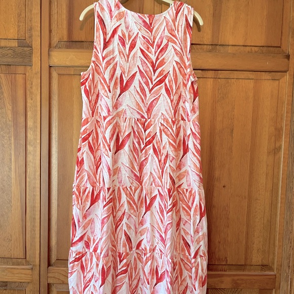 Denim & Co Beach Sleeveless Dress with Pockets Size Petite Large - Picture 6 of 8